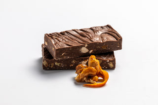 Milk Chocolate & Citrus Peels with Caramelised Nuts