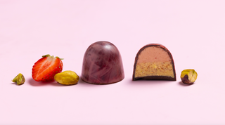 How we make our Strawberry & Pistachio Bonbons